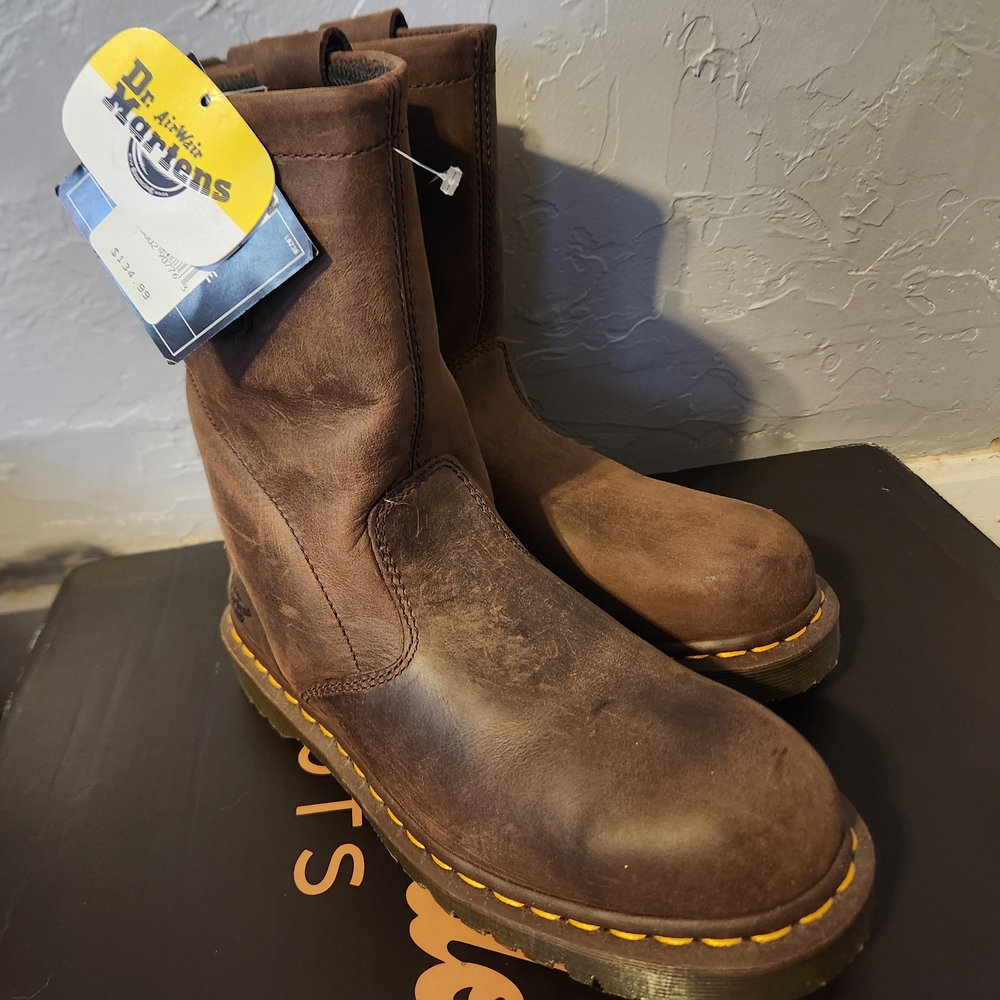 Dr. Martens Brown Leather Men's Boots